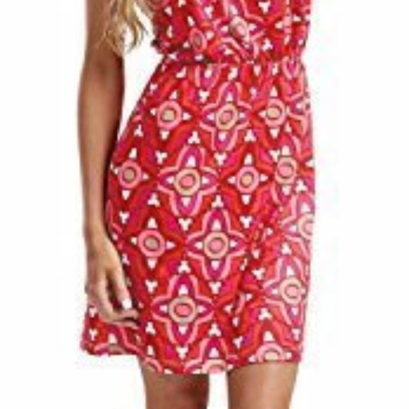 Mud Pie Leila Pink Famshell Dress - Medium - Picture 2 of 2